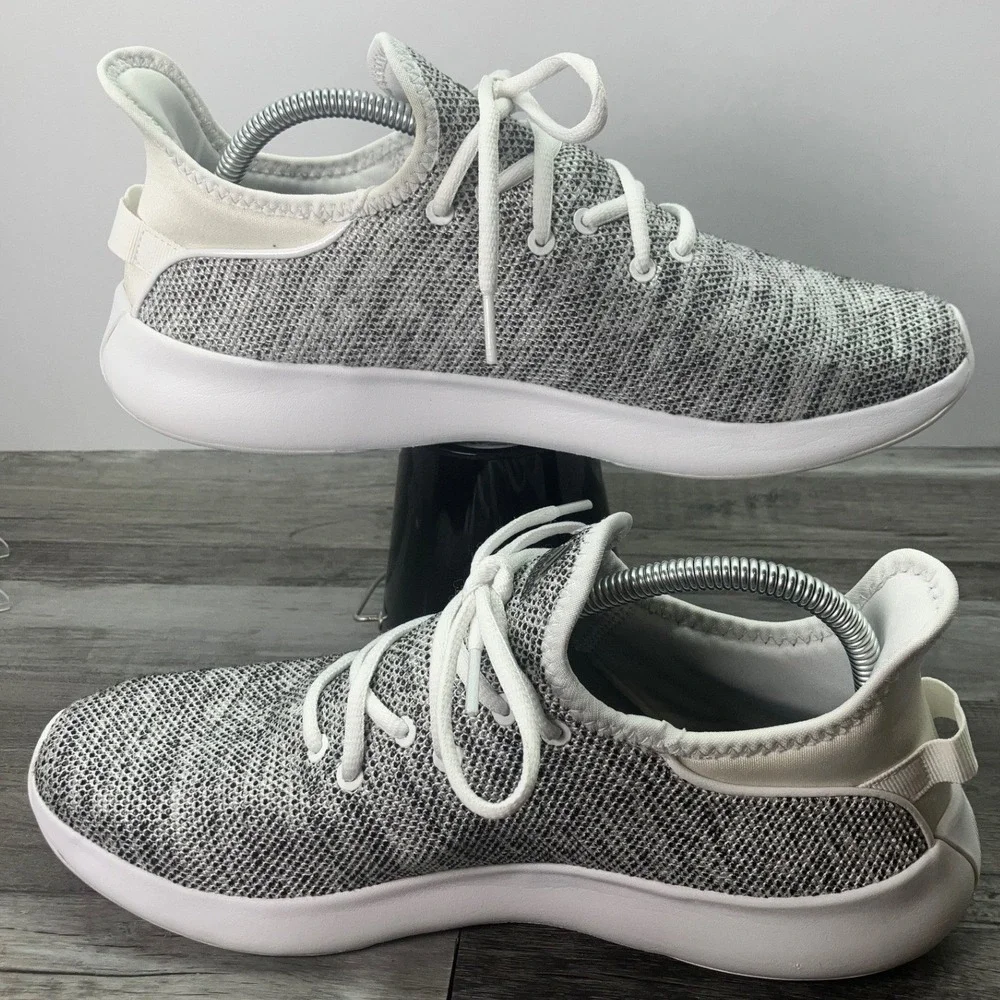 Adidas Cloudfoam Pure 2.0 Womens Size 11 Running Shoes Grey White IF3393 - Picture 2 of 7